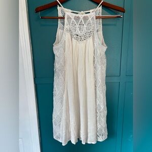 Miami White Lace Midi Dress Women’s Size Small